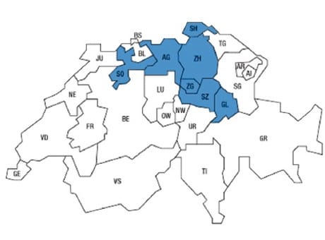 Sektionsgebiet Sektion Zürich